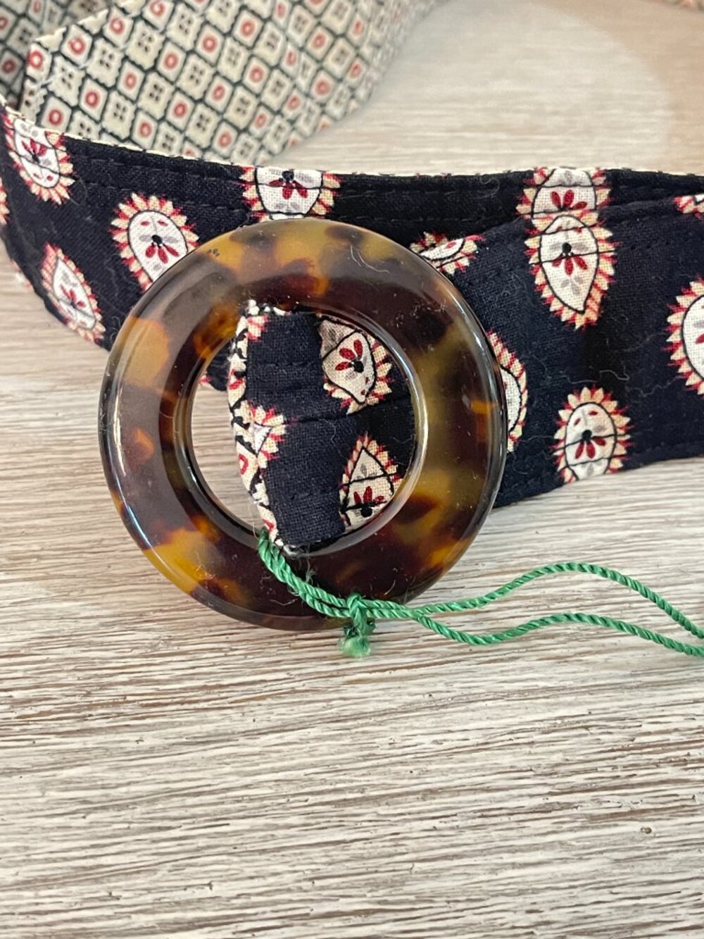 New Vera Bradley Belt Classic Black Fabric NWT - Picture 5 of 8